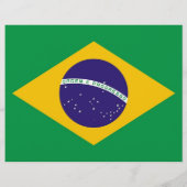 Flyer mit Flagge Brasiliens (Hinten)