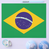 Flyer mit Flagge Brasiliens (Einzeln)