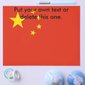 Flyer mit Flagge der China (Einzeln)
