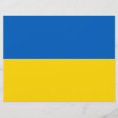 Flyer mit Flagge der Ukraine (Hinten)
