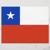Flyer mit Flagge des Chilen (Hinten)