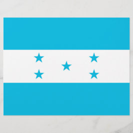 Flyer mit Flagge Honduras