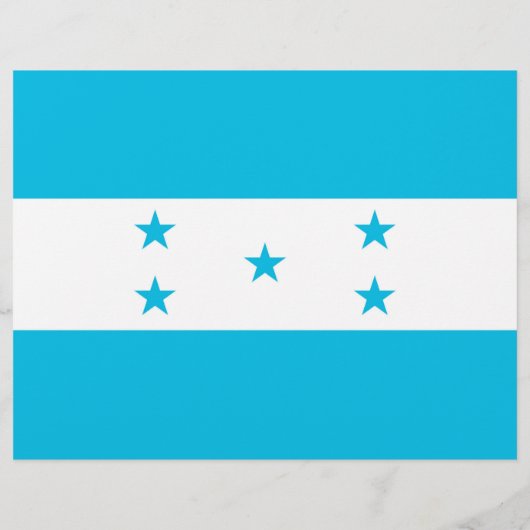 Flyer mit Flagge Honduras (Hinten)