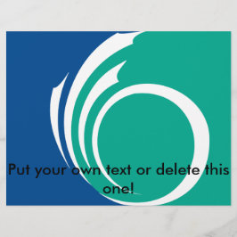 Flyer mit Flagge Ottawa, Kanada