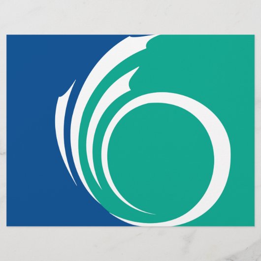 Flyer mit Flagge Ottawa, Kanada (Hinten)