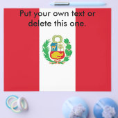 Flyer mit Flagge Perus (Einzeln)