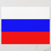 Flyer mit Flagge Russlands (Hinten)