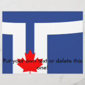 Flyer mit Flagge Torontos, Kanada (Hinten)
