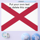 Flyer mit Flagge von Alabama, USA (Einzeln)
