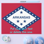 Flyer mit Flagge von Arkansas, USA (Einzeln)