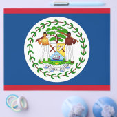 Flyer mit Flagge von Belize (Einzeln)
