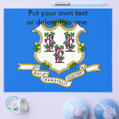 Flyer mit Flagge von Connecticut, USA (Einzeln)