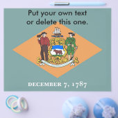 Flyer mit Flagge von Delaware, USA (Einzeln)