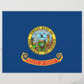 Flyer mit Flagge von Idaho, USA (Hinten)
