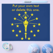 Flyer mit Flagge von Indiana, USA (Einzeln)
