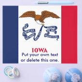 Flyer mit Flagge von Iowa, USA (Einzeln)