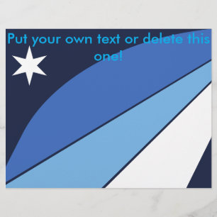 Flyer mit Flagge von Kolumbien, South Carolina