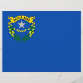 Flyer mit Flagge von Nevada, USA (Hinten)