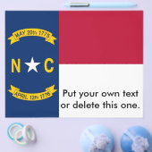 Flyer mit Flagge von North Carolina, USA (Einzeln)
