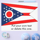 Flyer mit Flagge von Ohio, USA (Einzeln)