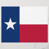 Flyer mit Flagge von Texas, USA (Hinten)