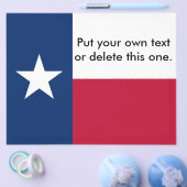 Flyer mit Flagge von Texas, USA (Einzeln)