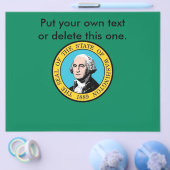 Flyer mit Flagge von Washington, USA (Einzeln)