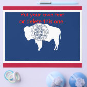 Flyer mit Flagge von Wyoming, USA (Einzeln)