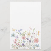 Flyer mit floraler Hochzeitskarte (Hinten)