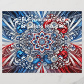 Flyer mit französischem Farbdesign (Vorne)