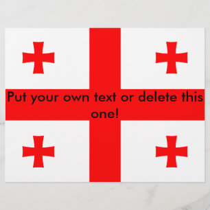 Flyer mit georgischer Flagge
