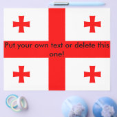 Flyer mit georgischer Flagge (Einzeln)