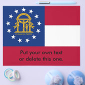 Flyer mit georgischer Flagge, USA (Einzeln)