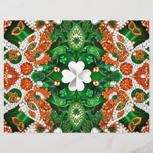 Flyer mit Irland Colors Design (Hinten)