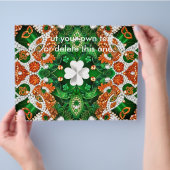 Flyer mit Irland Colors Design (Hand)