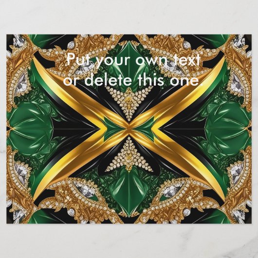 Flyer mit jamaikanischer Farbgestaltung (Vorne)