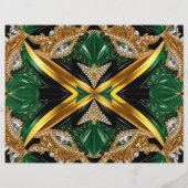 Flyer mit jamaikanischer Farbgestaltung (Hinten)