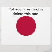 Flyer mit japanischer Flagge (Vorne)