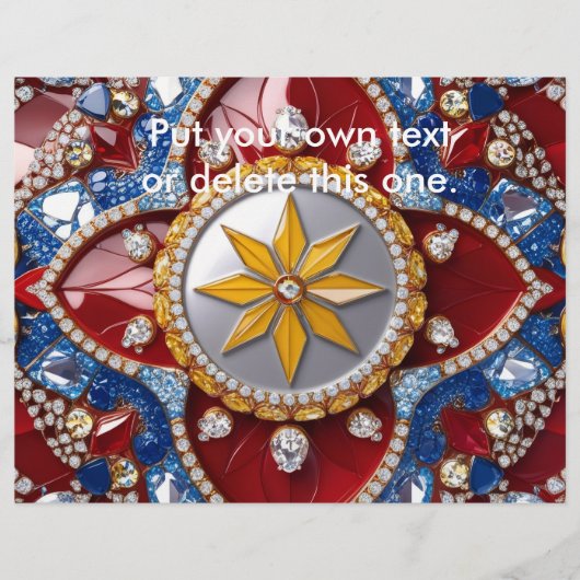 Flyer mit kolumbianischem Farbdesign (Vorne)