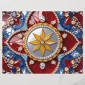 Flyer mit kolumbianischem Farbdesign (Hinten)