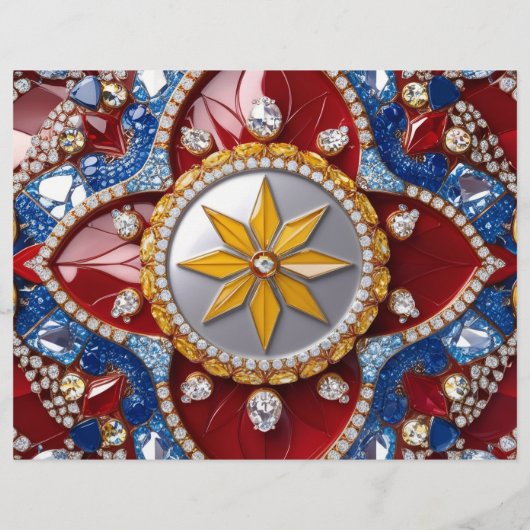 Flyer mit kolumbianischem Farbdesign (Hinten)