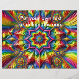 Flyer mit LGBTQ-Farbdesign