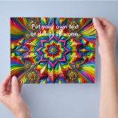 Flyer mit LGBTQ-Farbdesign (Hand)