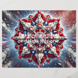 Flyer mit norwegischer Farbgestaltung