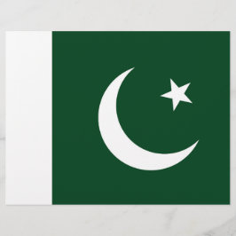 Flyer mit pakistanischer Flagge