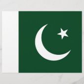 Flyer mit pakistanischer Flagge (Hinten)
