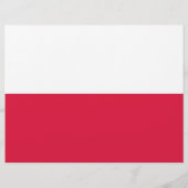 Flyer mit polnischer Flagge (Hinten)