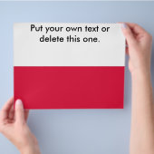 Flyer mit polnischer Flagge (Hand)