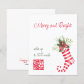 Flyer mit QL-Code und Weihnachtsverkaufsstempel (Vorne/Hinten)