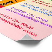 Flyer mit QR-Code für Welpe Poster (Ecke)